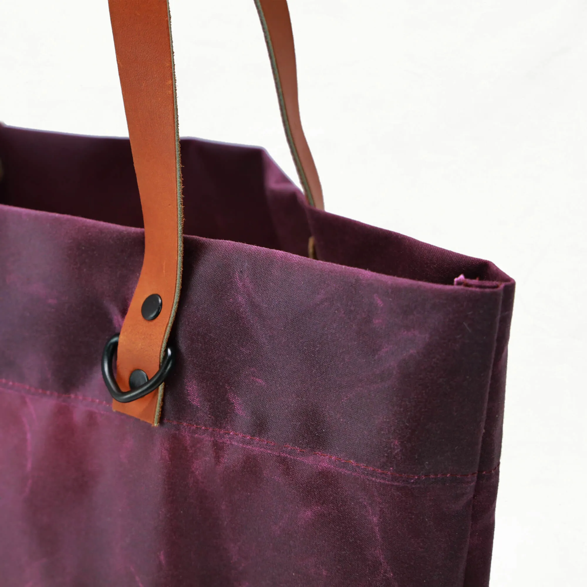 10 oz Plum Waxed Canvas