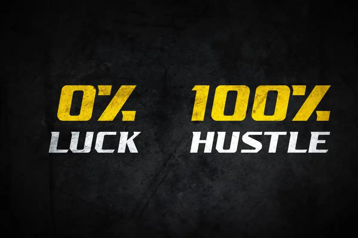 100 Percent Hustle Wall Art