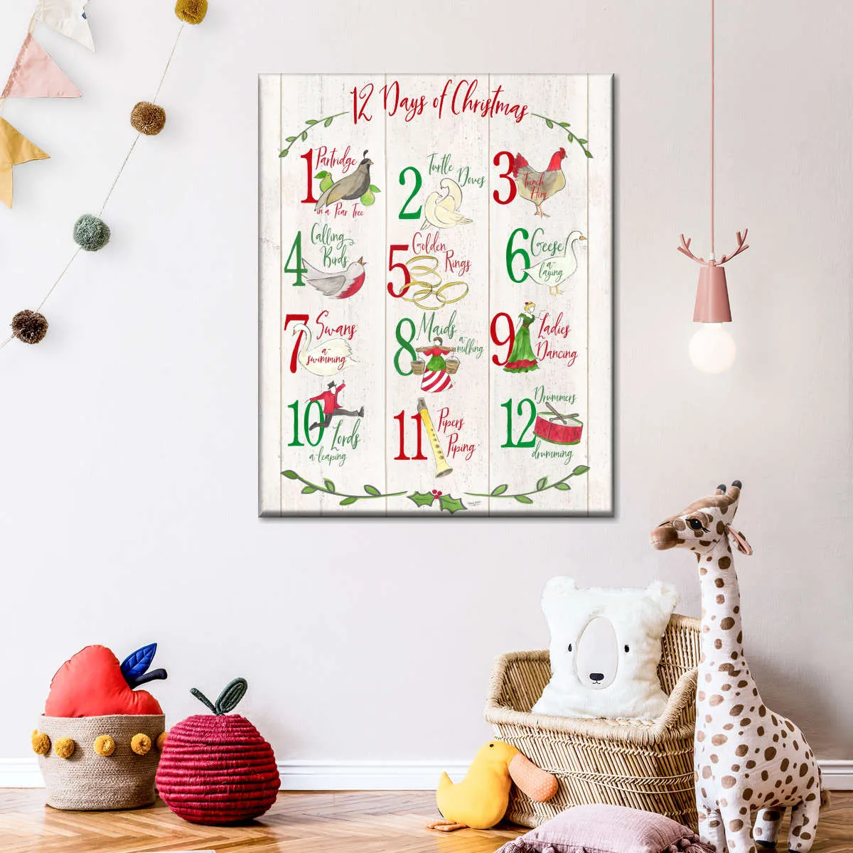 12 Days Of Christmas Wall Art