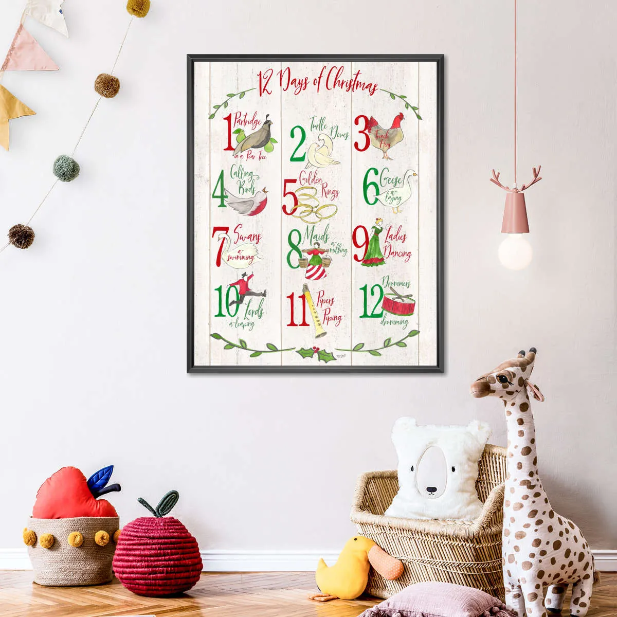 12 Days Of Christmas Wall Art