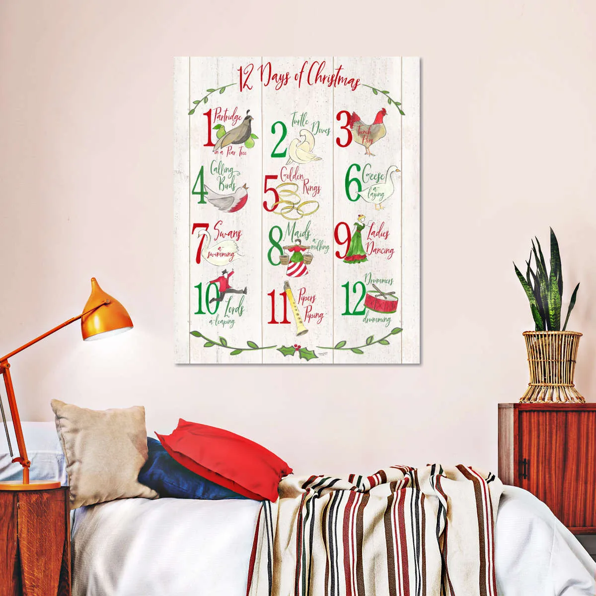 12 Days Of Christmas Wall Art