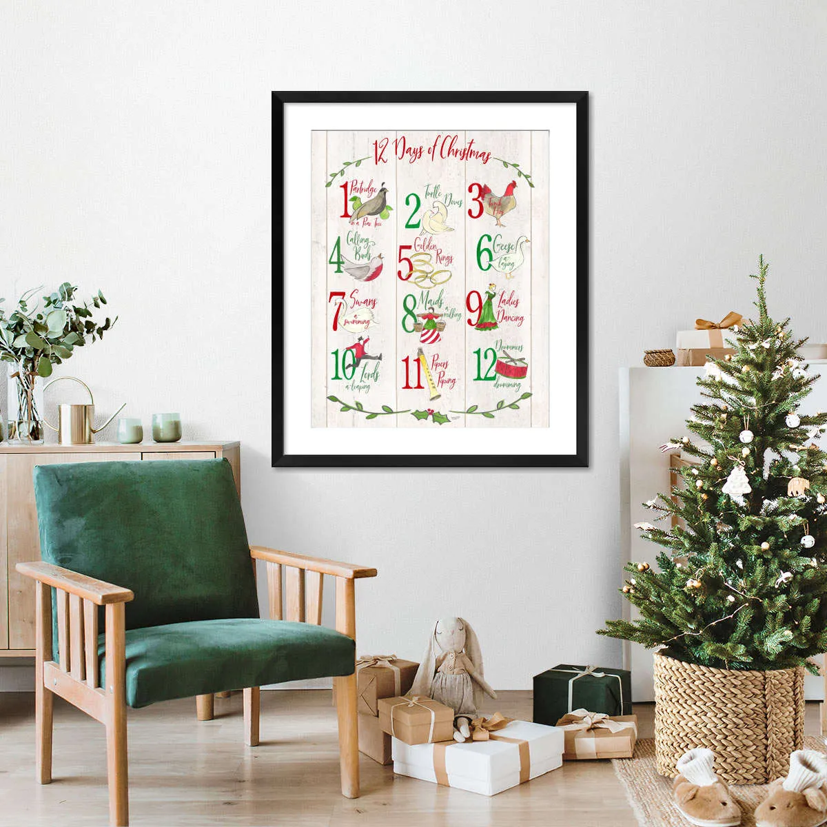 12 Days Of Christmas Wall Art