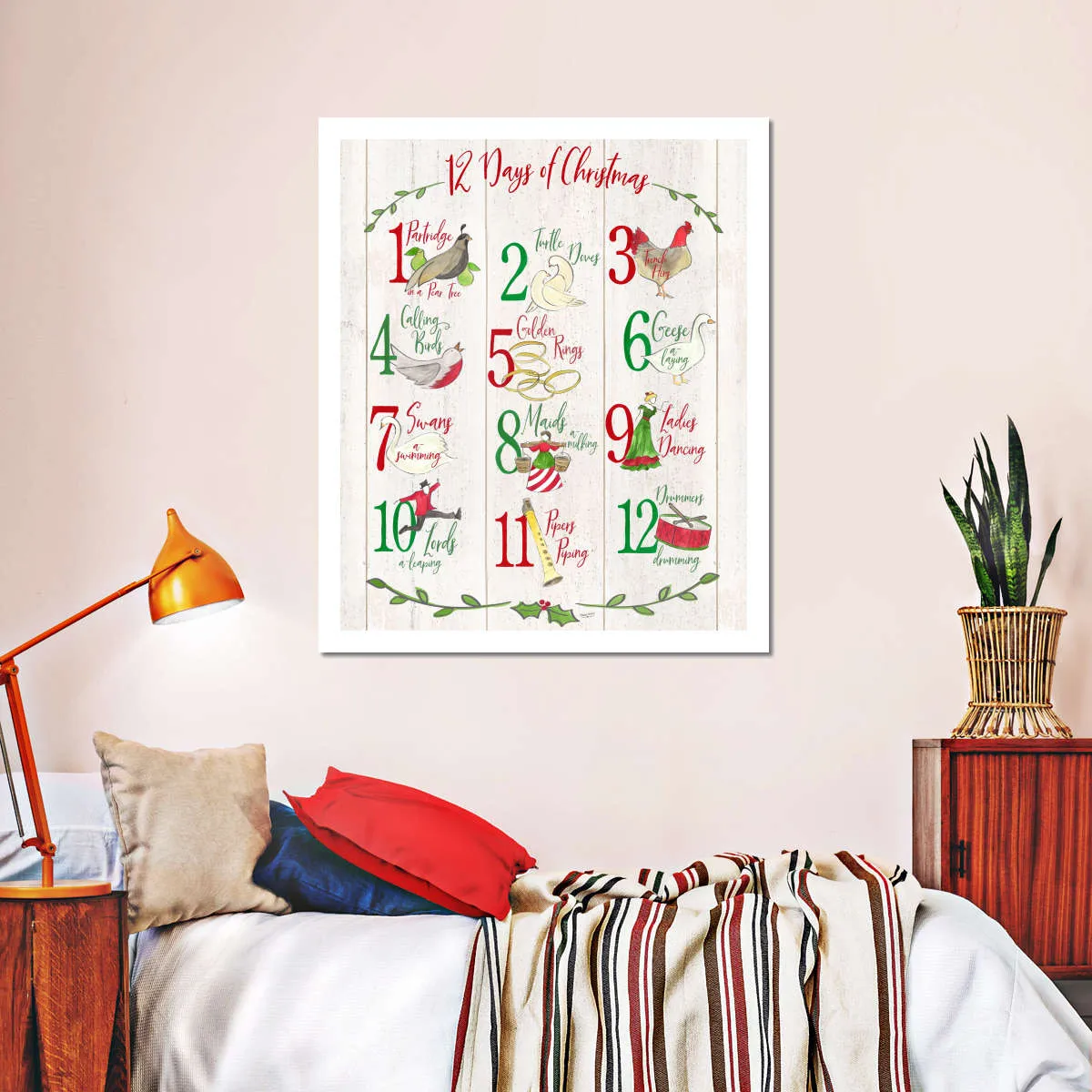 12 Days Of Christmas Wall Art