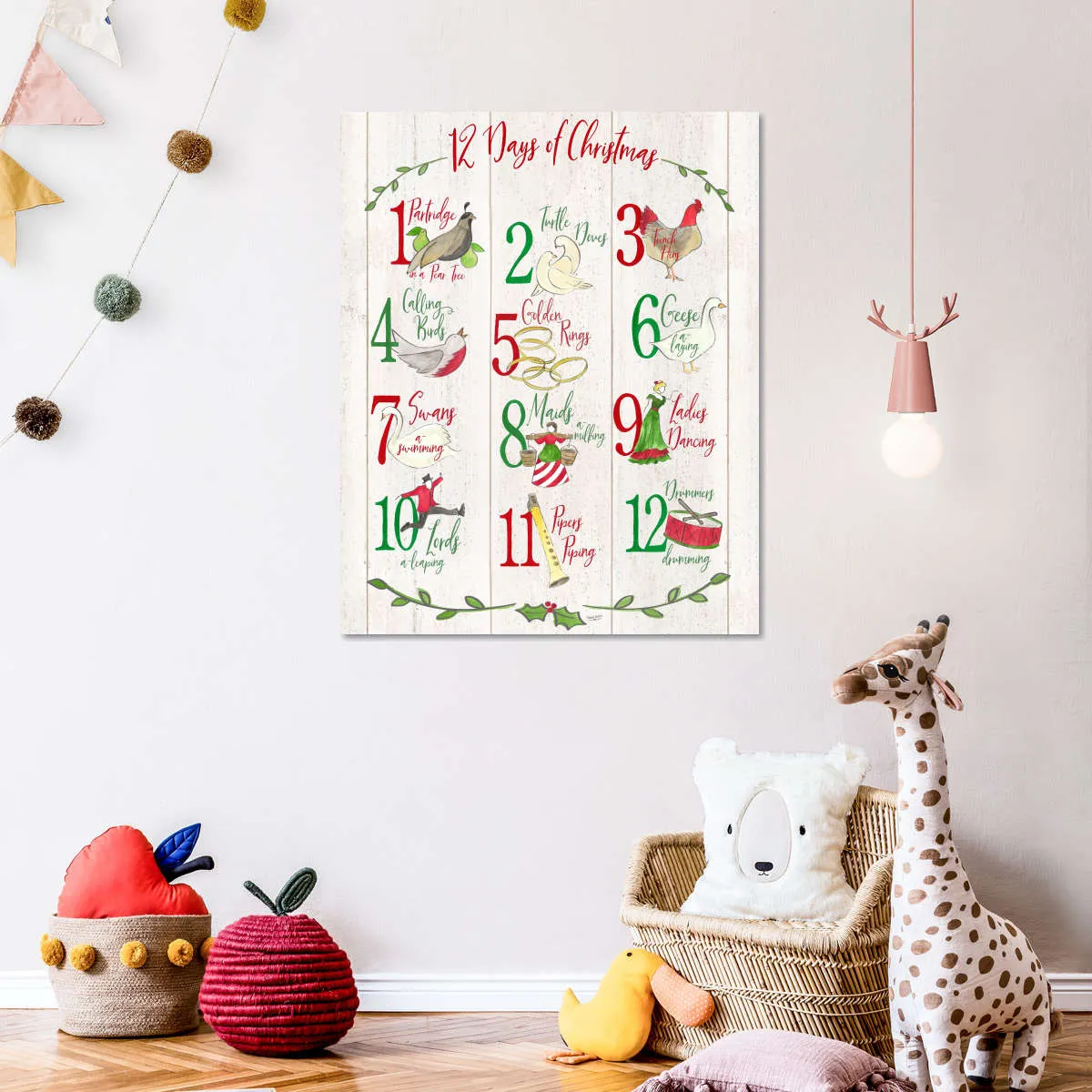 12 Days Of Christmas Wall Art