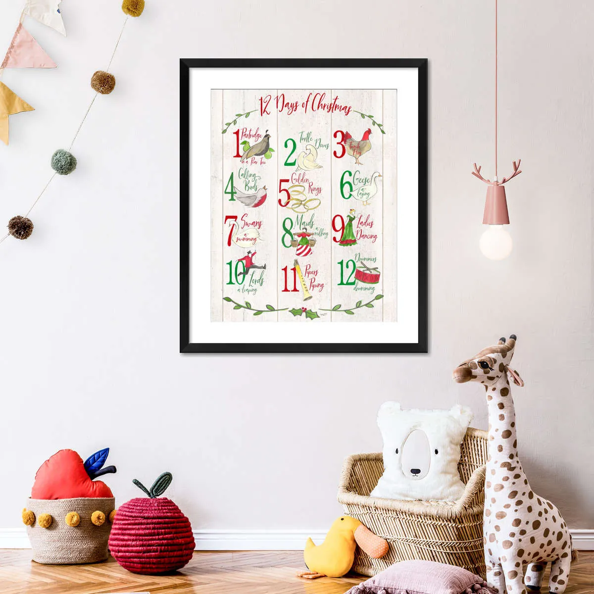 12 Days Of Christmas Wall Art