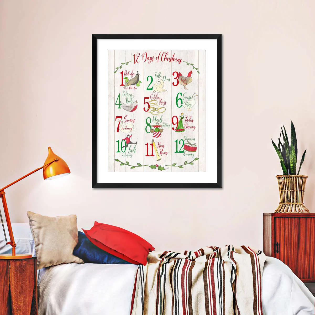 12 Days Of Christmas Wall Art