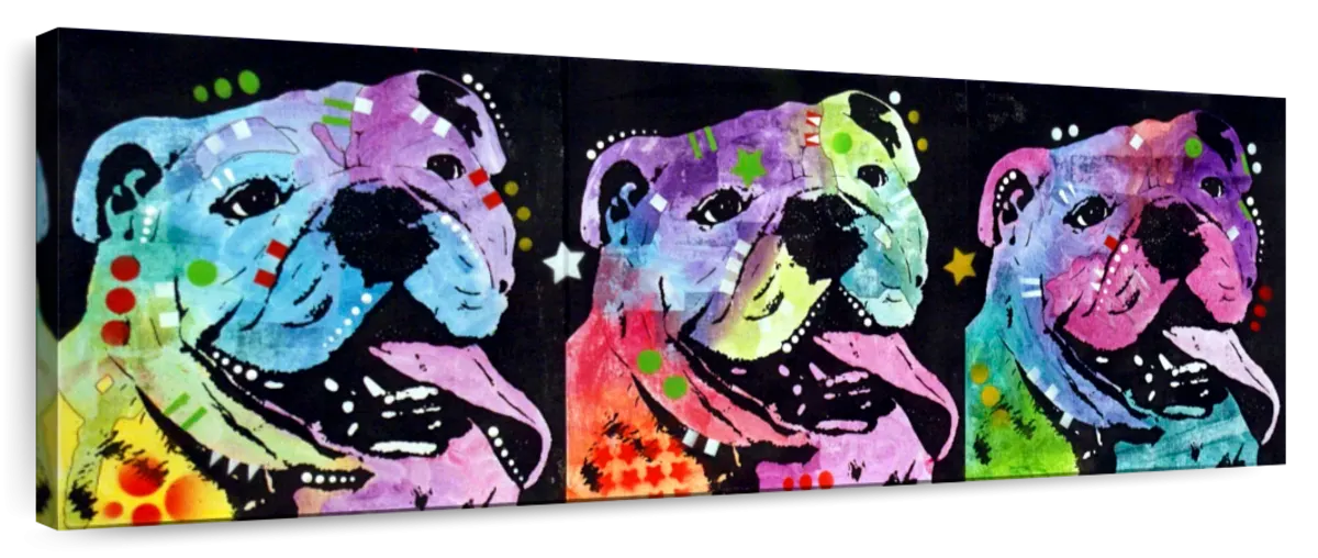 3 Bulldogs Wall Art