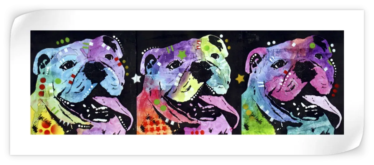 3 Bulldogs Wall Art