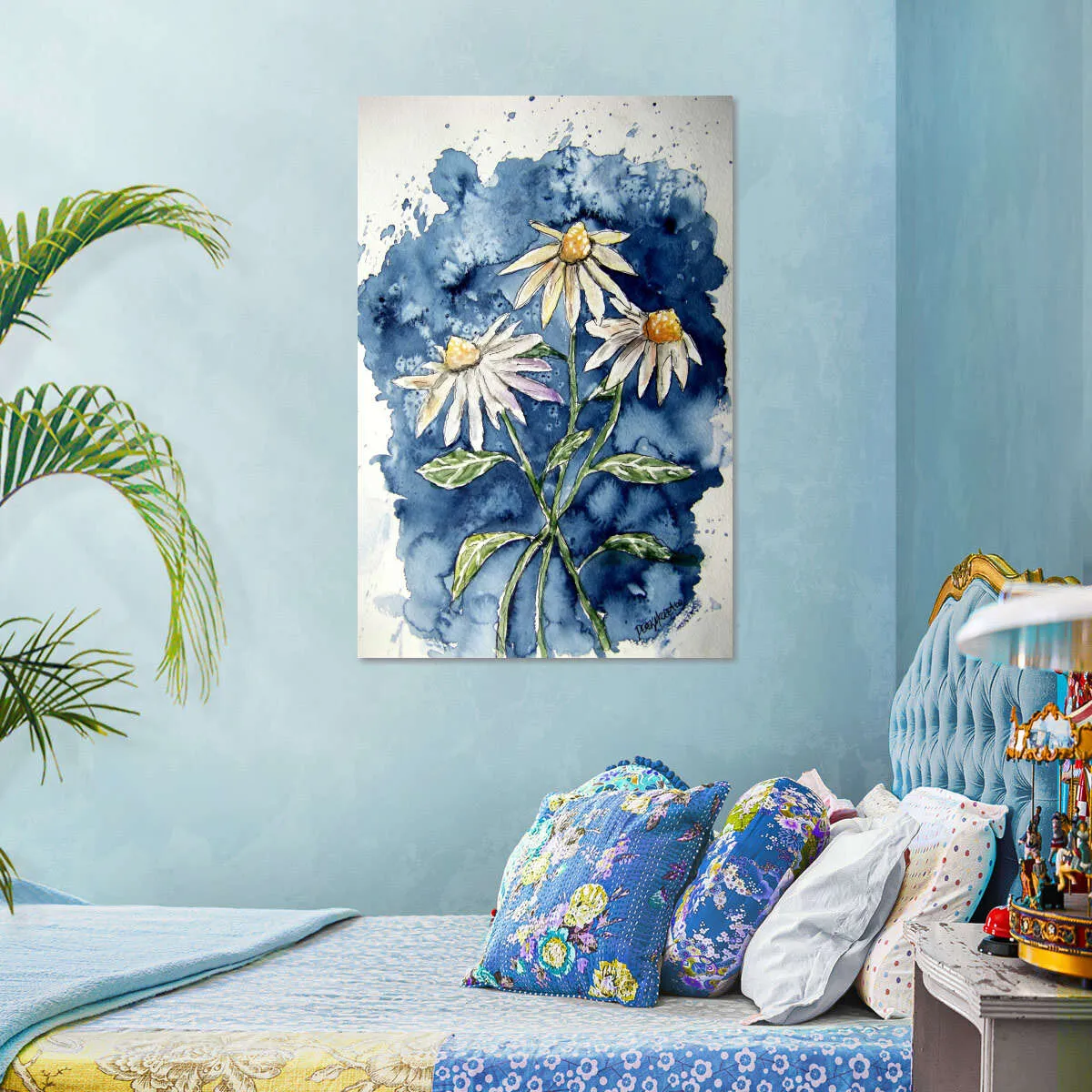 3 Daisies Wall Art
