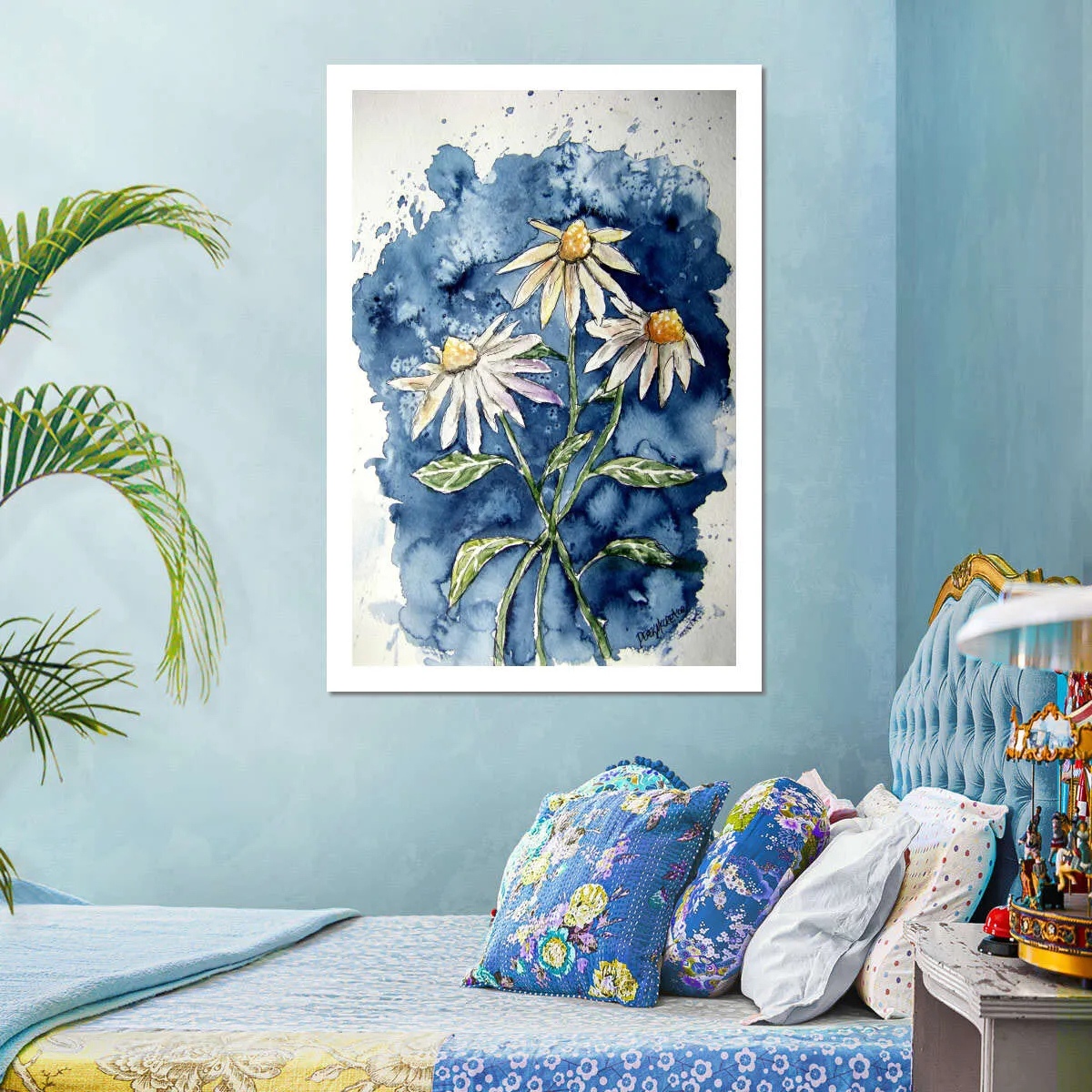 3 Daisies Wall Art