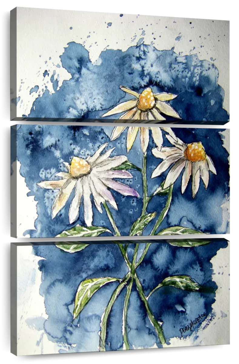 3 Daisies Wall Art