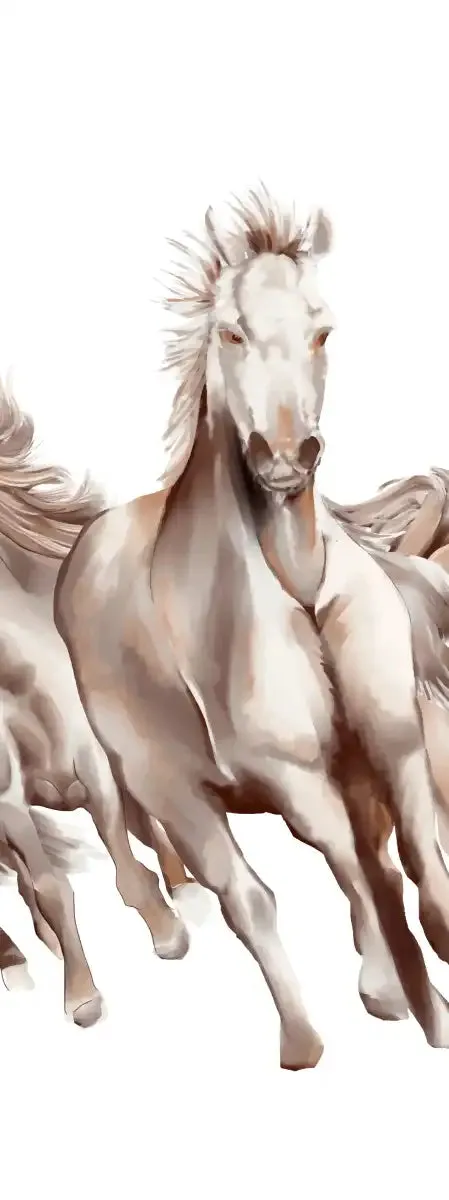 8 Horses Wall Art