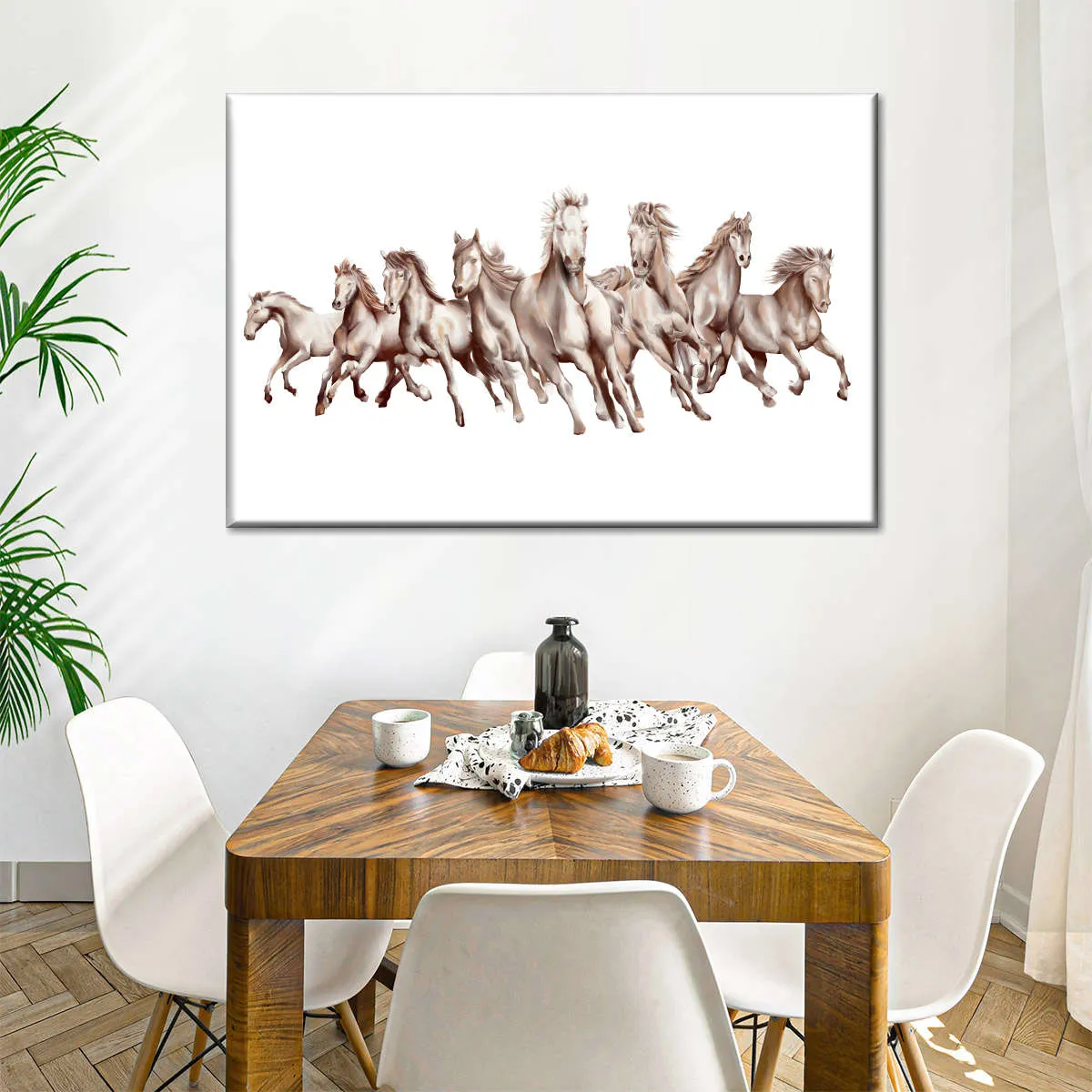 8 Horses Wall Art