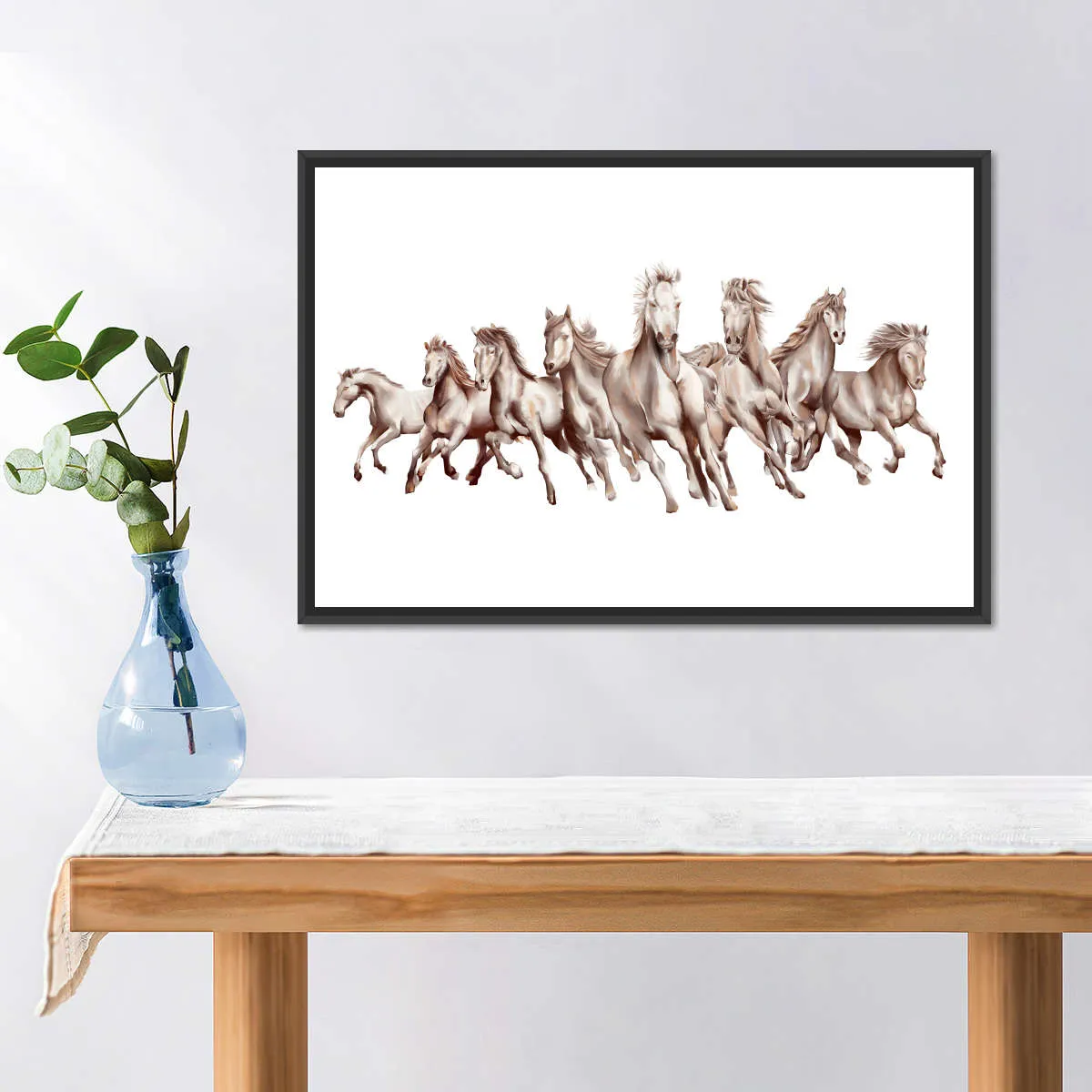 8 Horses Wall Art