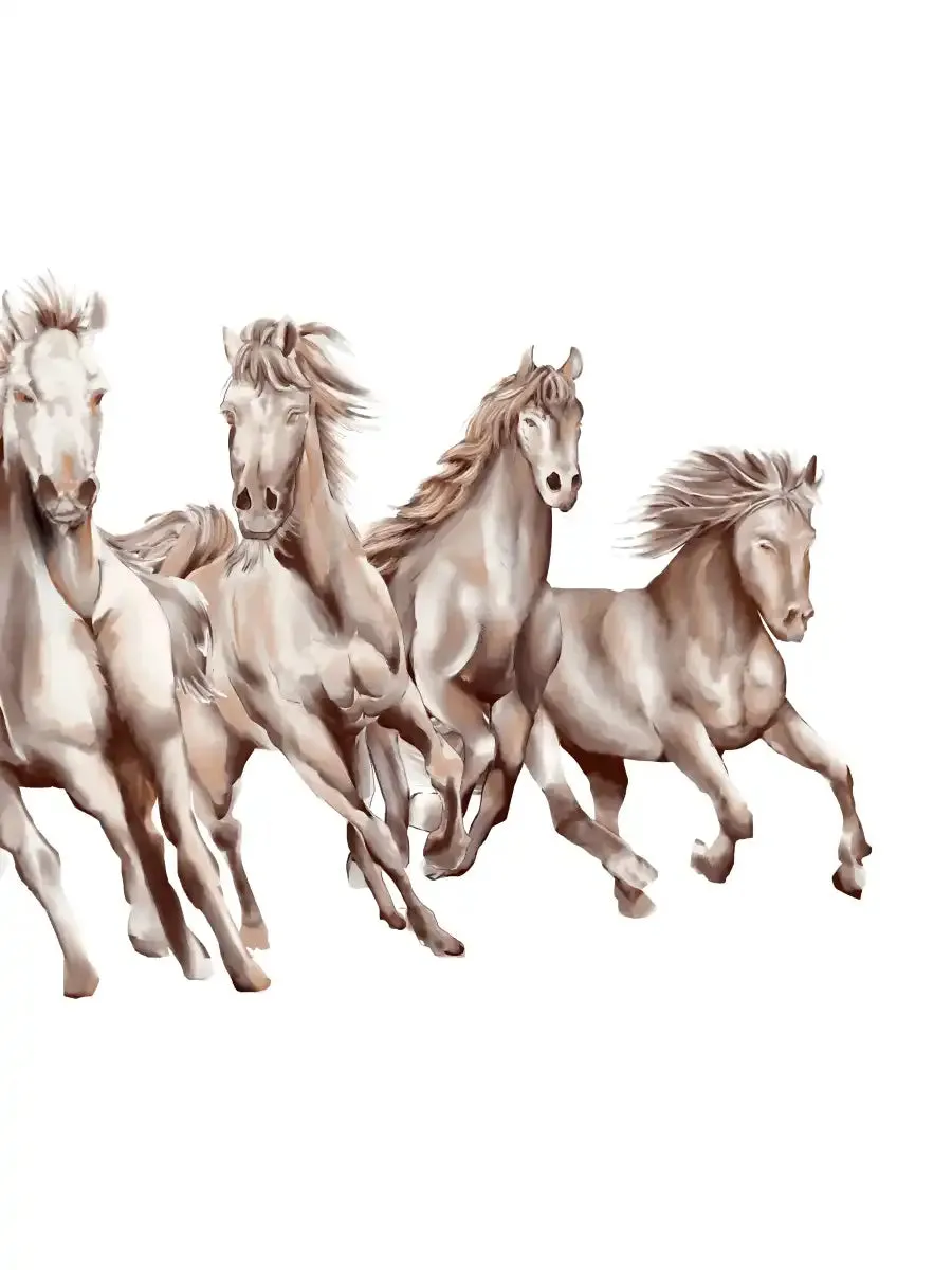 8 Horses Wall Art