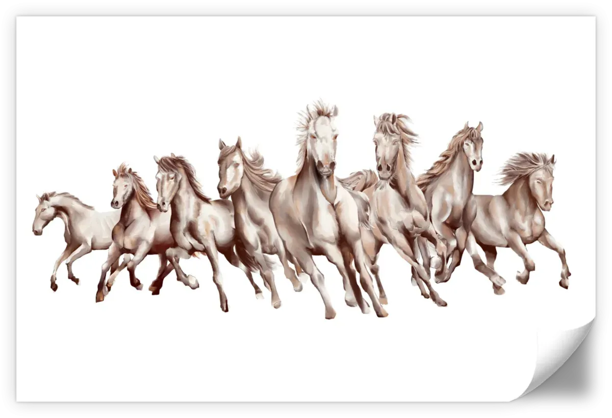 8 Horses Wall Art
