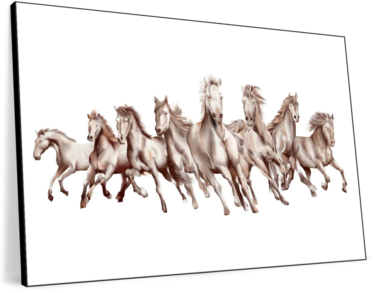 8 Horses Wall Art
