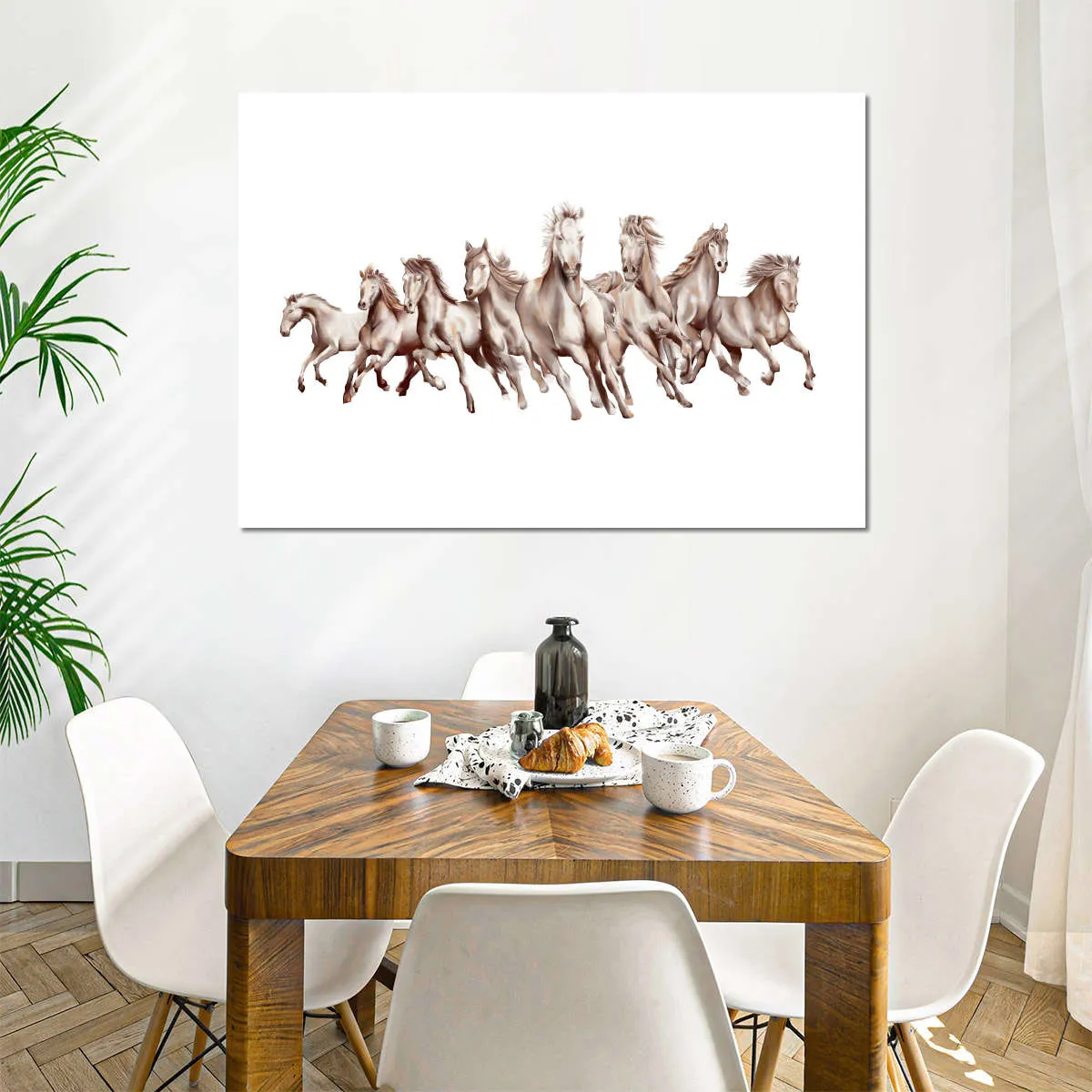 8 Horses Wall Art