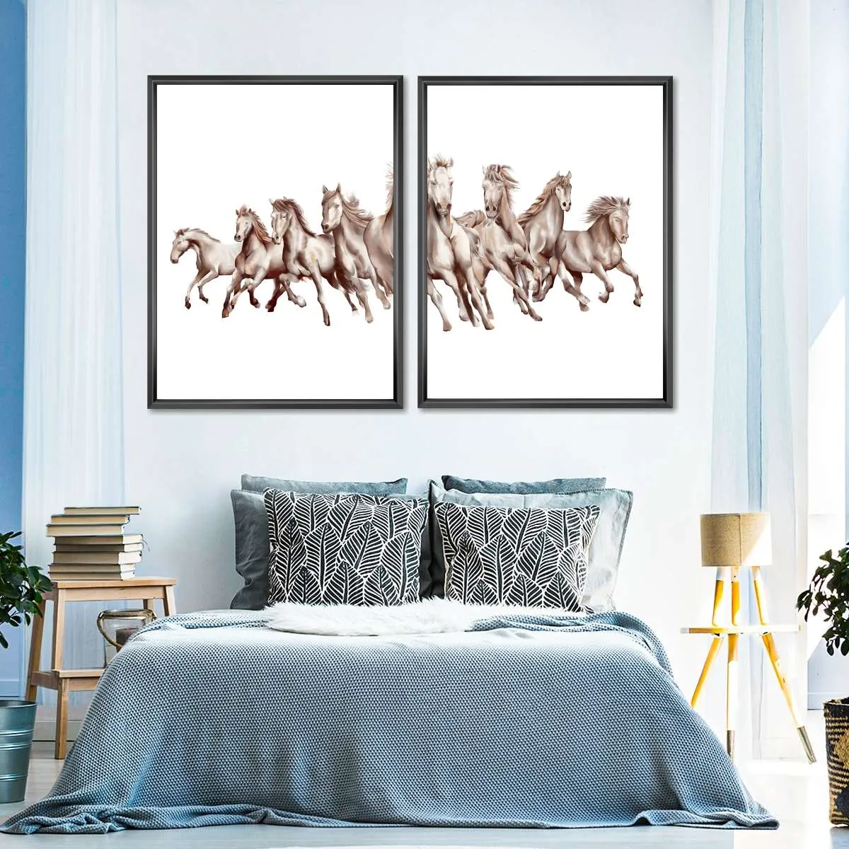8 Horses Wall Art