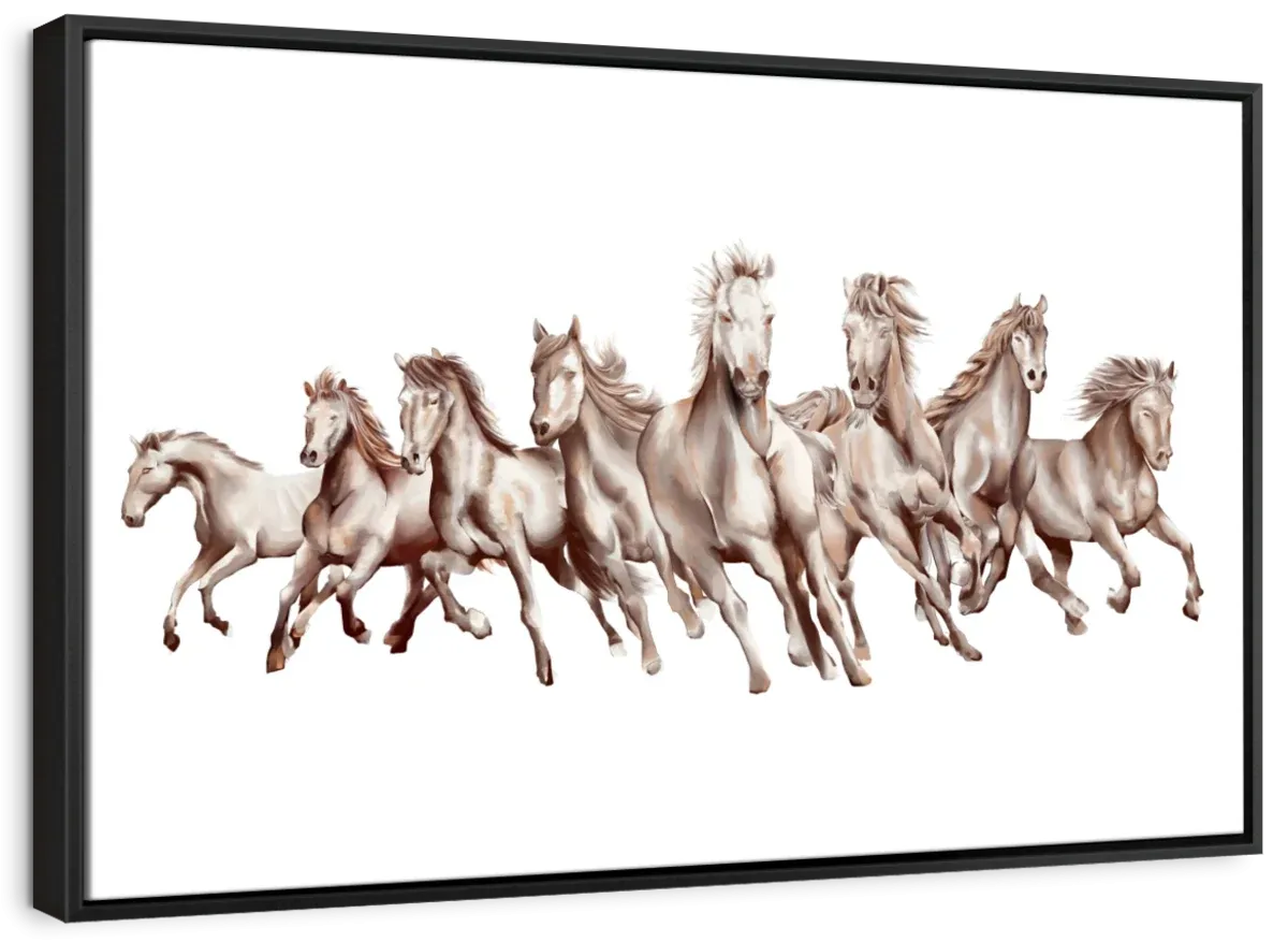 8 Horses Wall Art