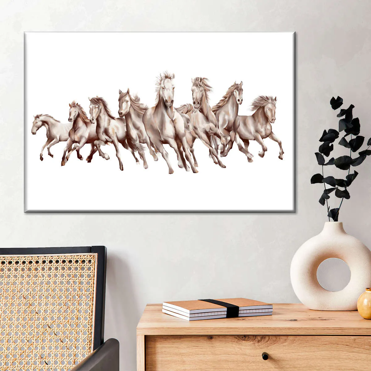 8 Horses Wall Art
