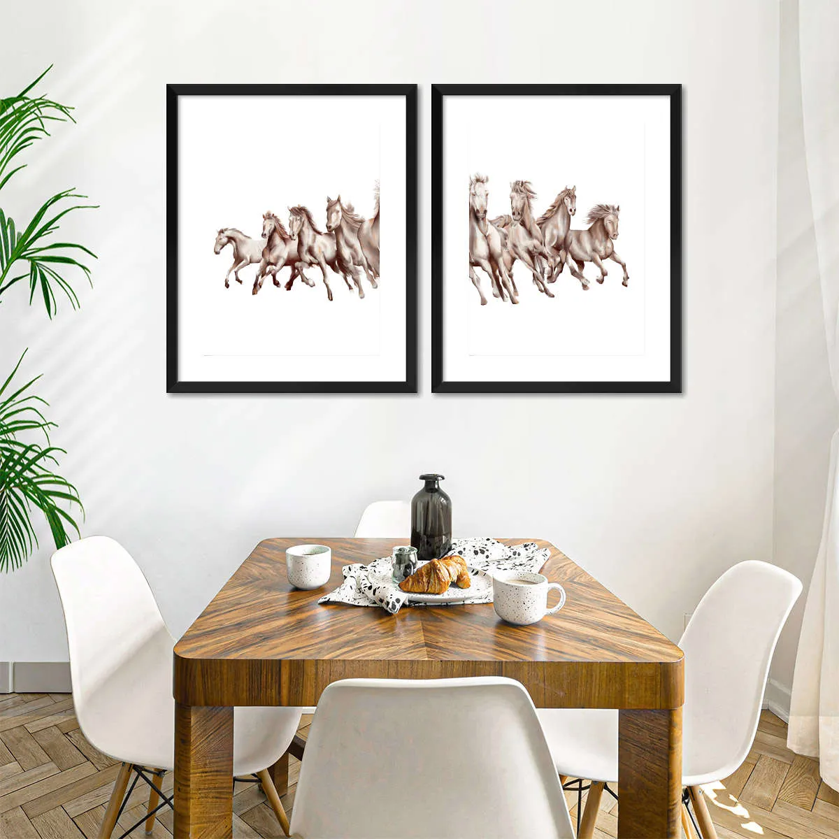 8 Horses Wall Art