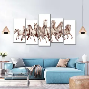 8 Horses Wall Art