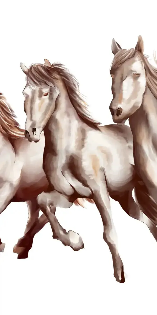 8 Horses Wall Art