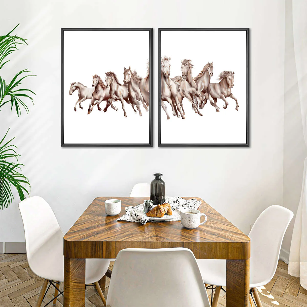 8 Horses Wall Art