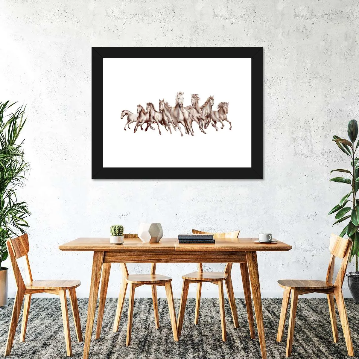 8 Horses Wall Art