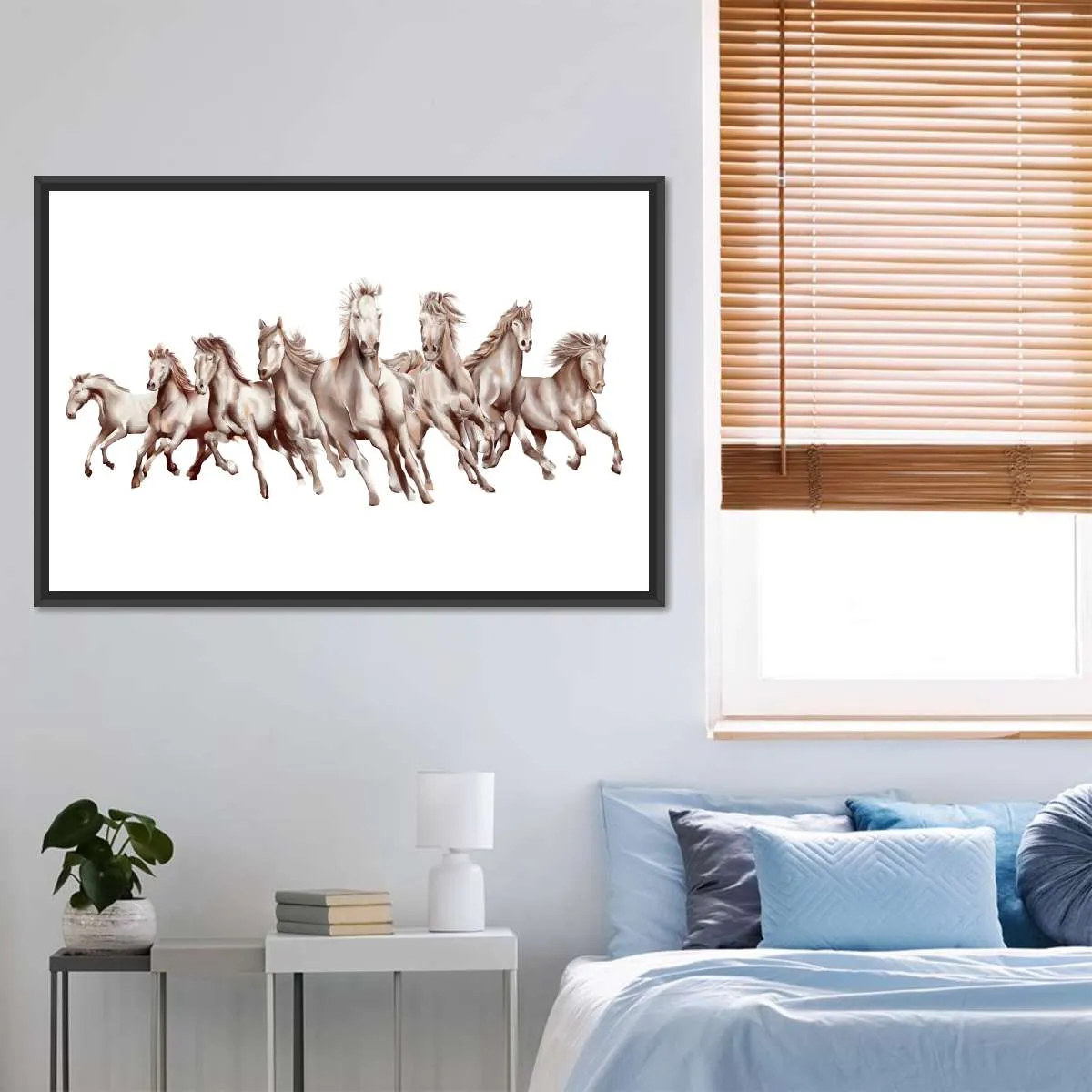 8 Horses Wall Art