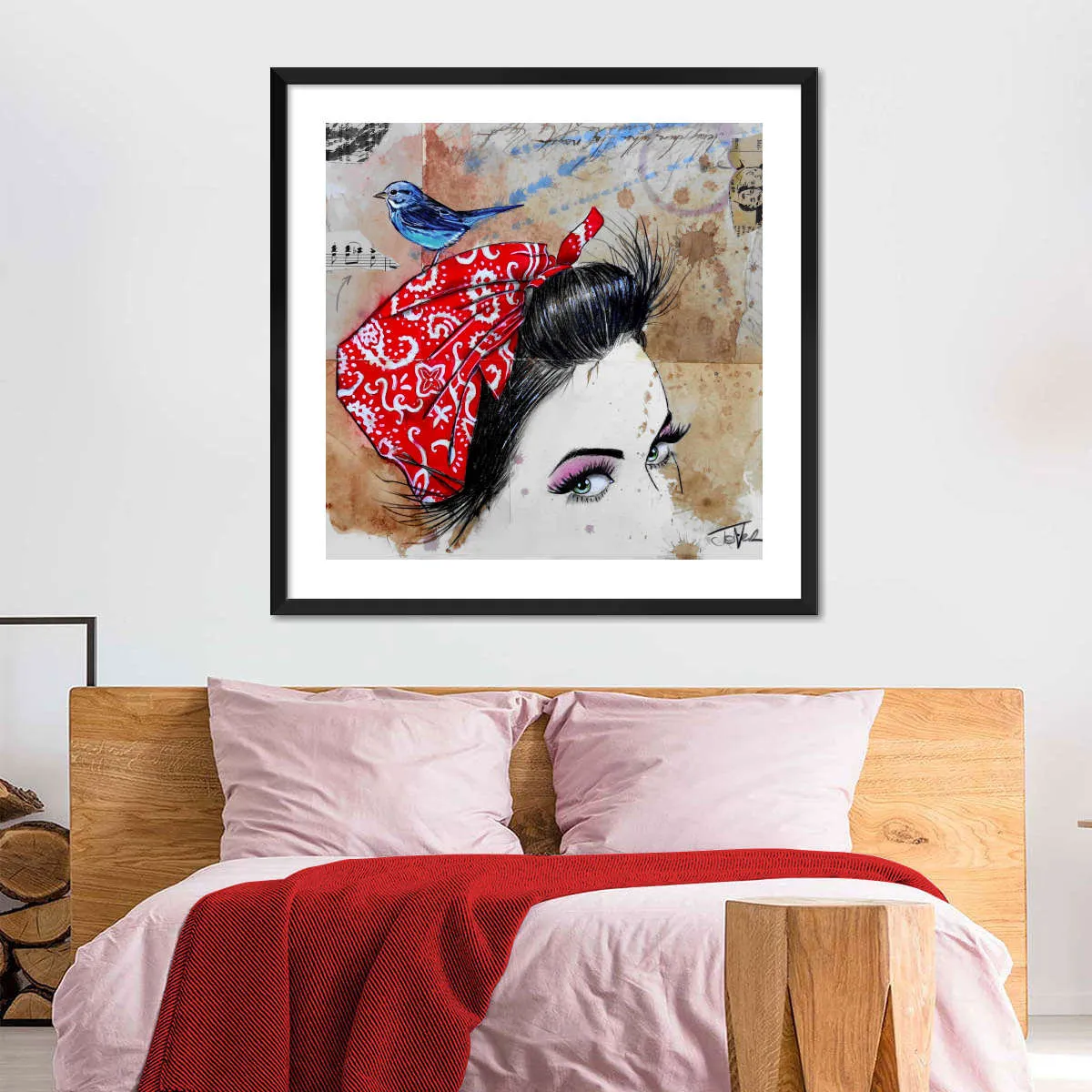 9 Bandana's - Birdhead Wall Art
