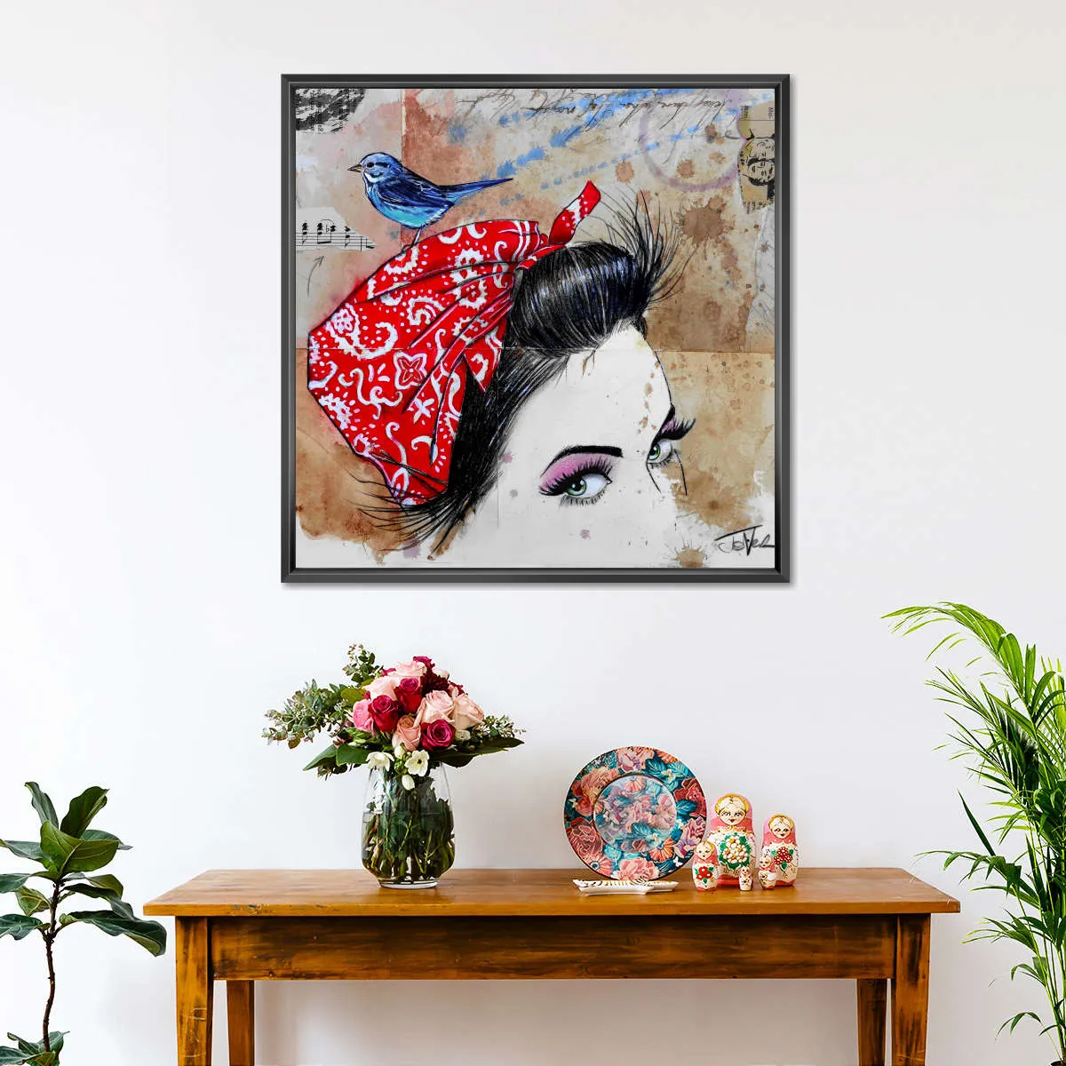 9 Bandana's - Birdhead Wall Art