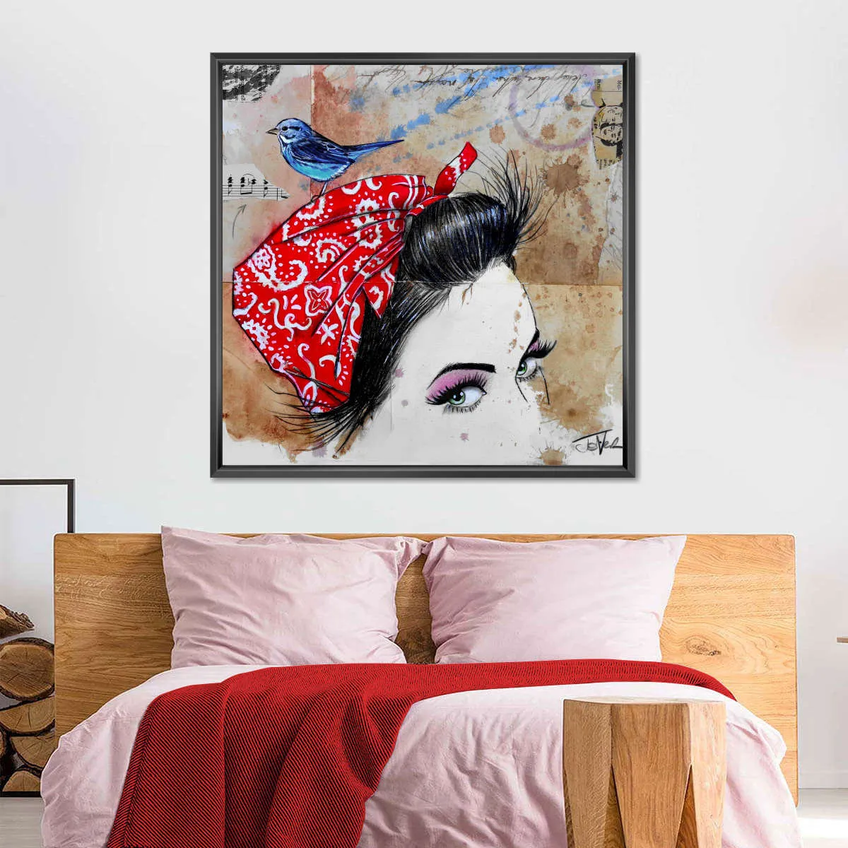 9 Bandana's - Birdhead Wall Art