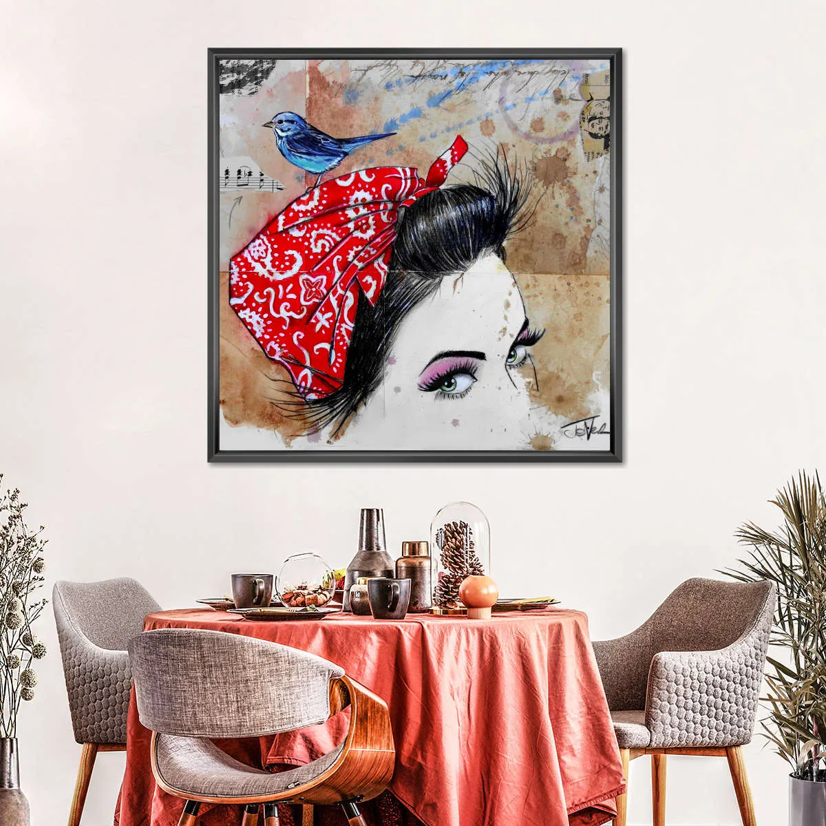 9 Bandana's - Birdhead Wall Art