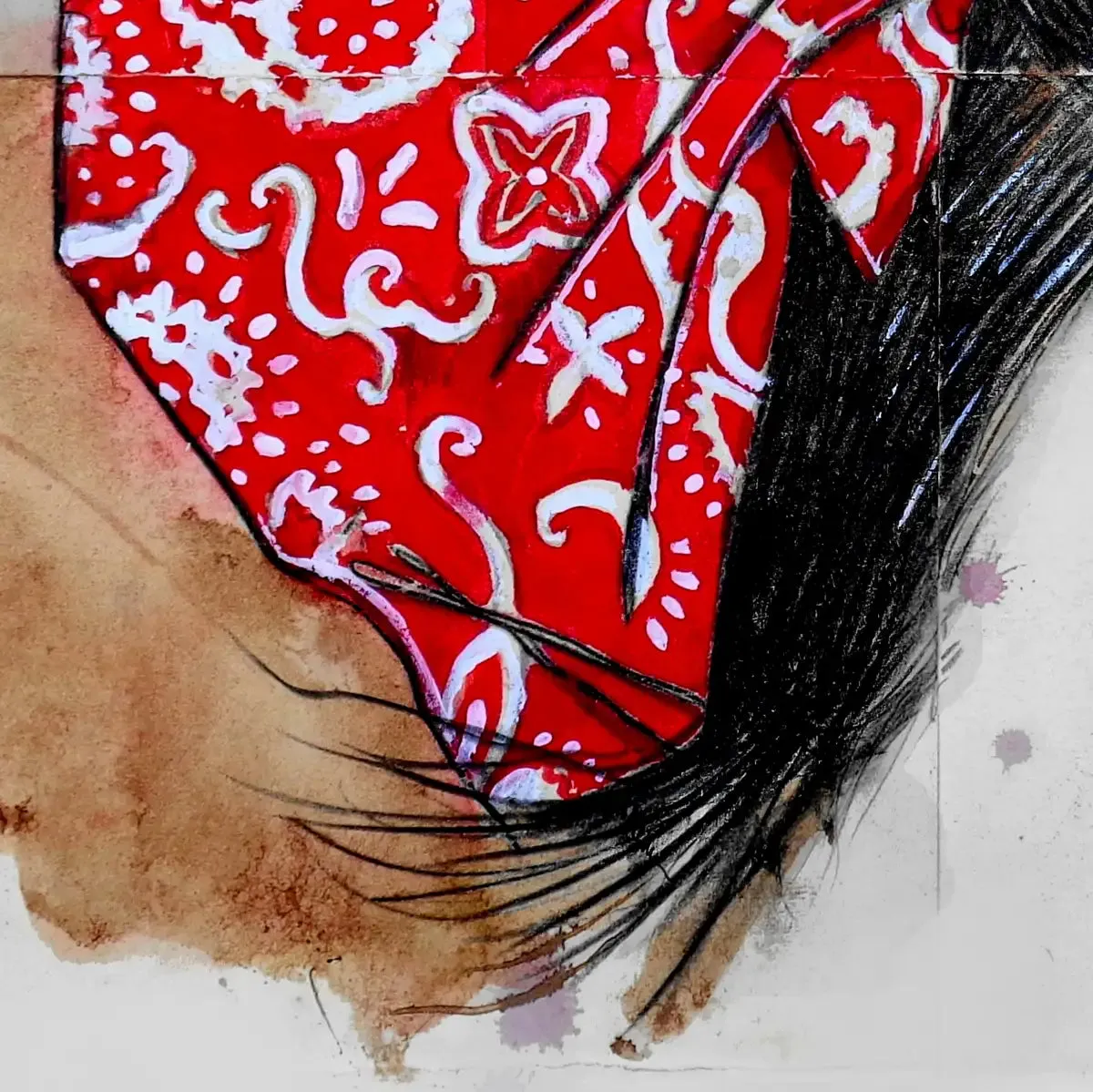 9 Bandana's - Birdhead Wall Art