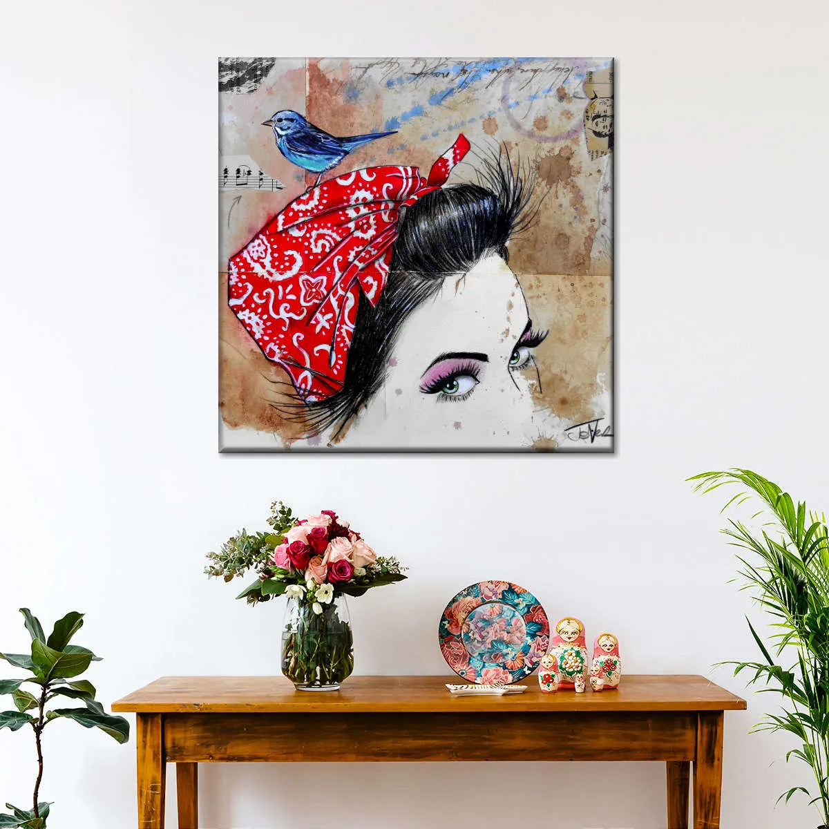 9 Bandana's - Birdhead Wall Art