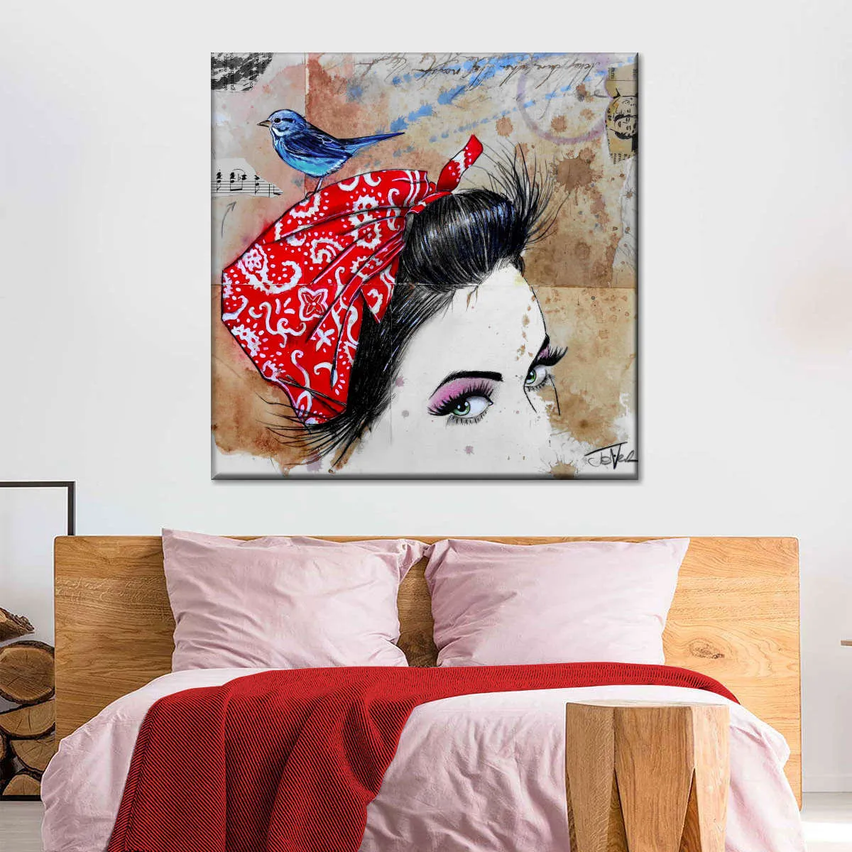 9 Bandana's - Birdhead Wall Art