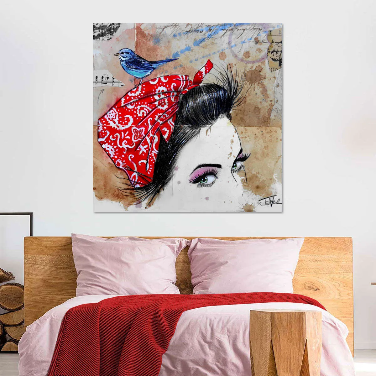 9 Bandana's - Birdhead Wall Art
