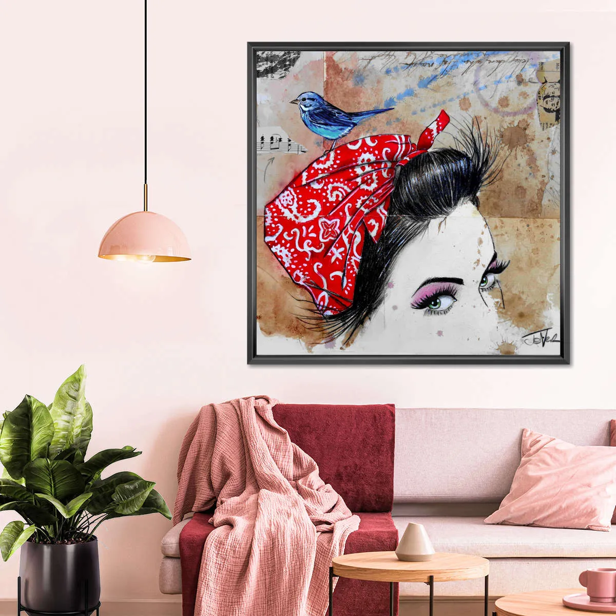 9 Bandana's - Birdhead Wall Art