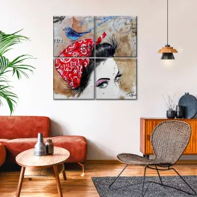 9 Bandana's - Birdhead Wall Art