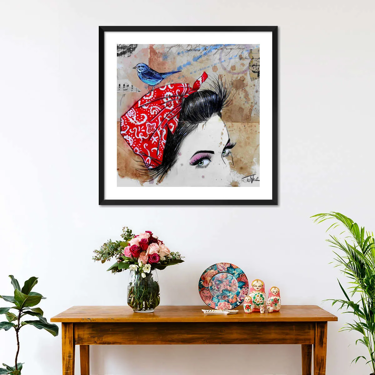9 Bandana's - Birdhead Wall Art
