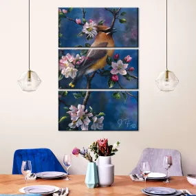 A Cedar Waxwing Wall Art