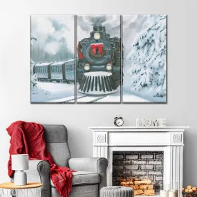 A Christmas Train Wall Art