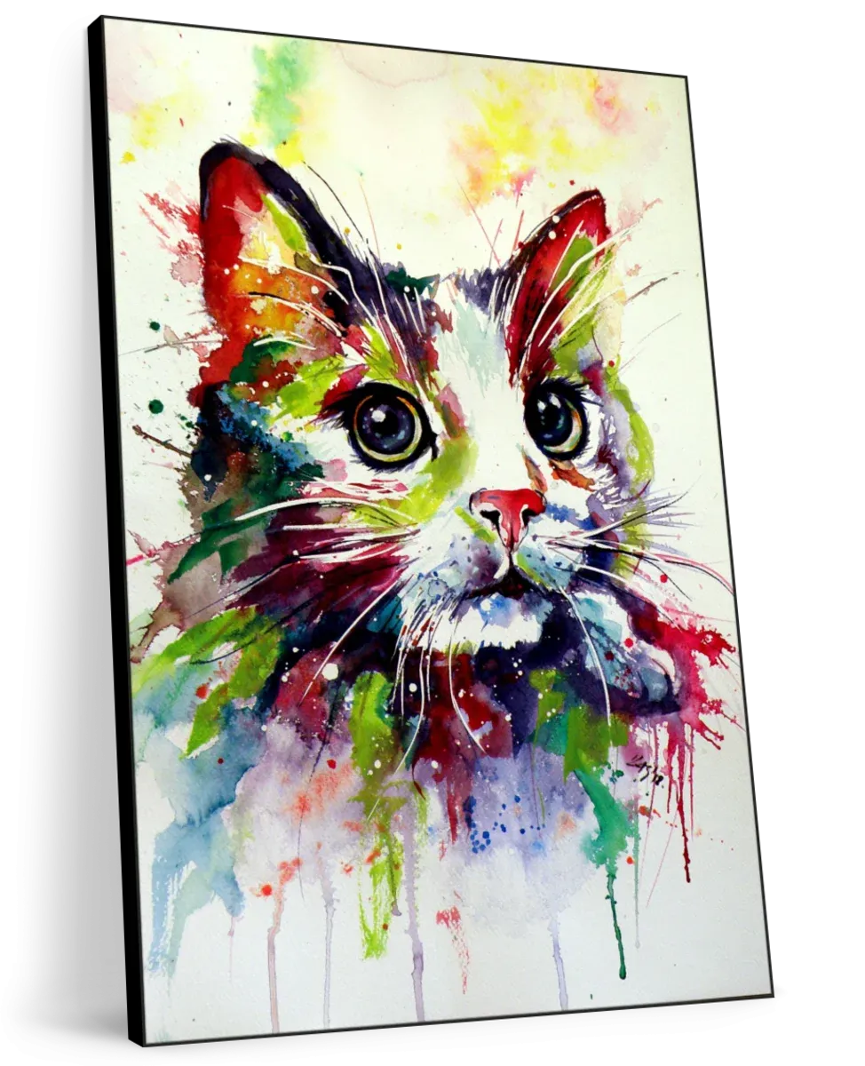 A Colorful Cat Wall Art