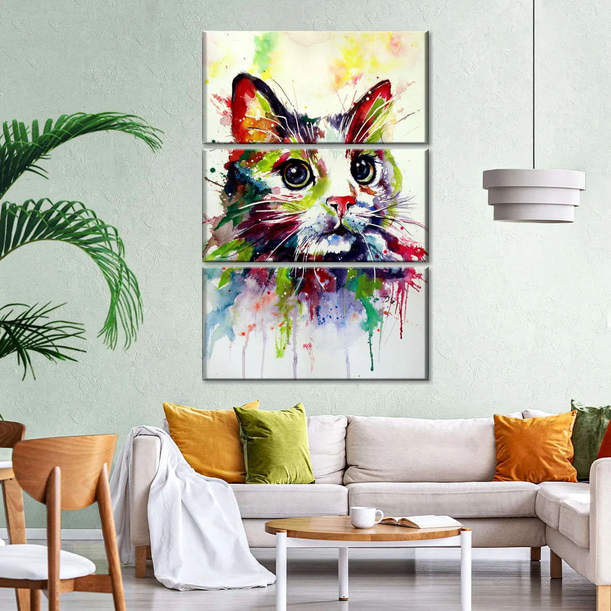 A Colorful Cat Wall Art