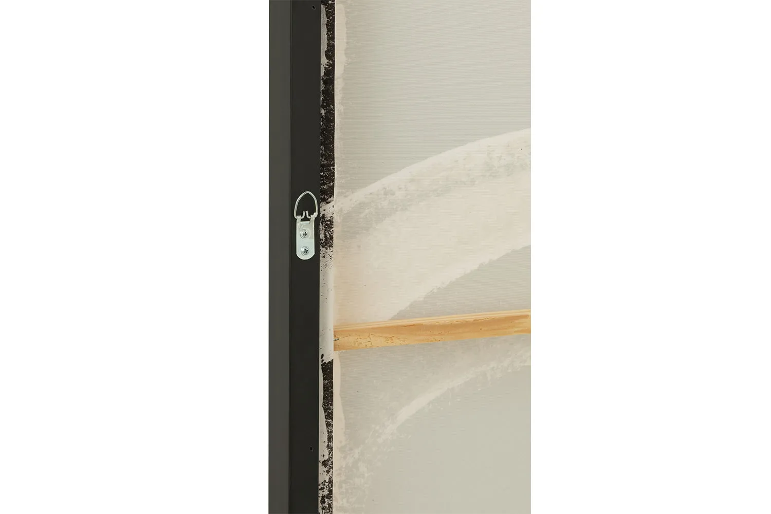 Abstract Canvas Wall Art | Poly Black/White