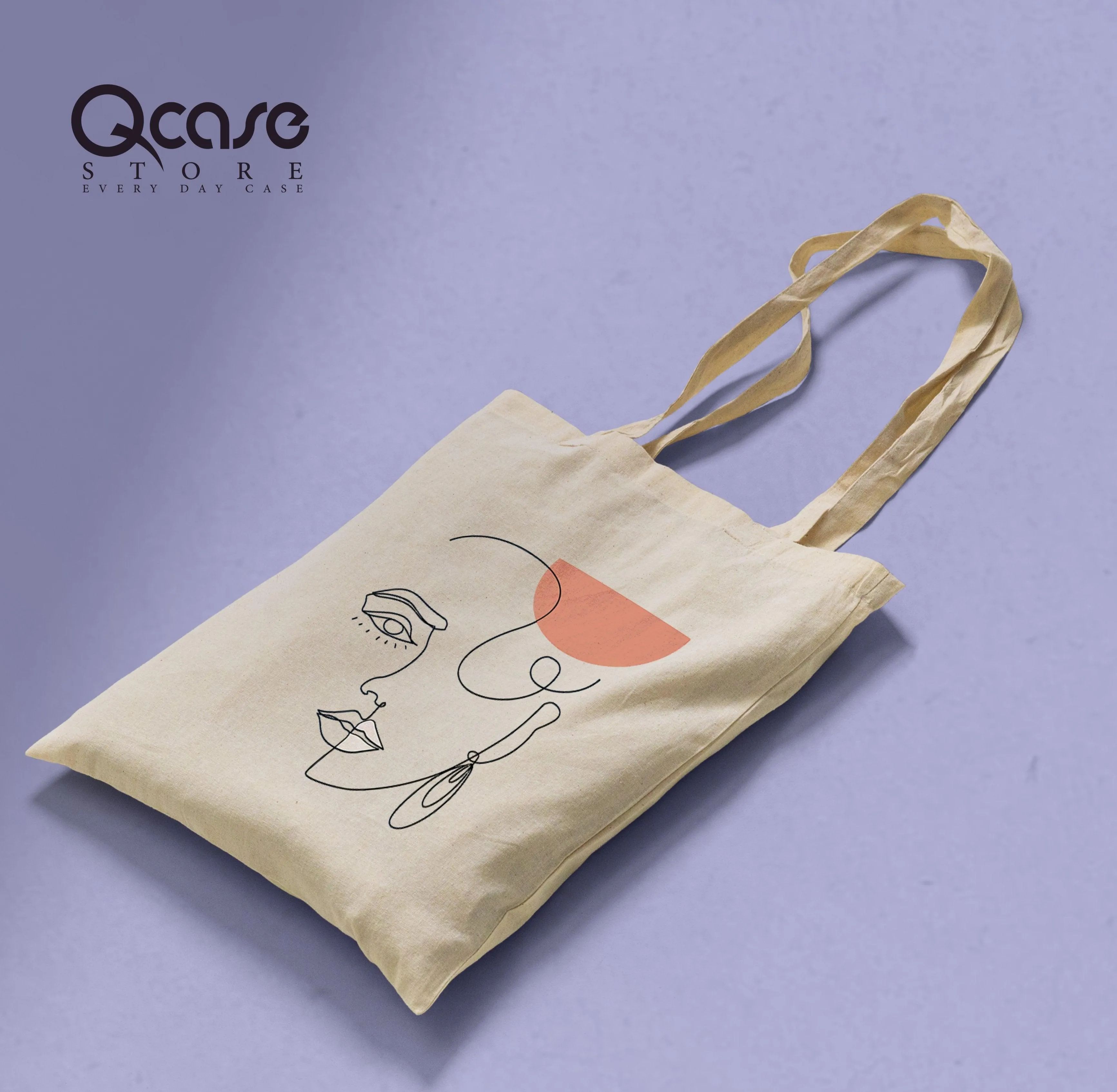 Abstract Face Tote Bag