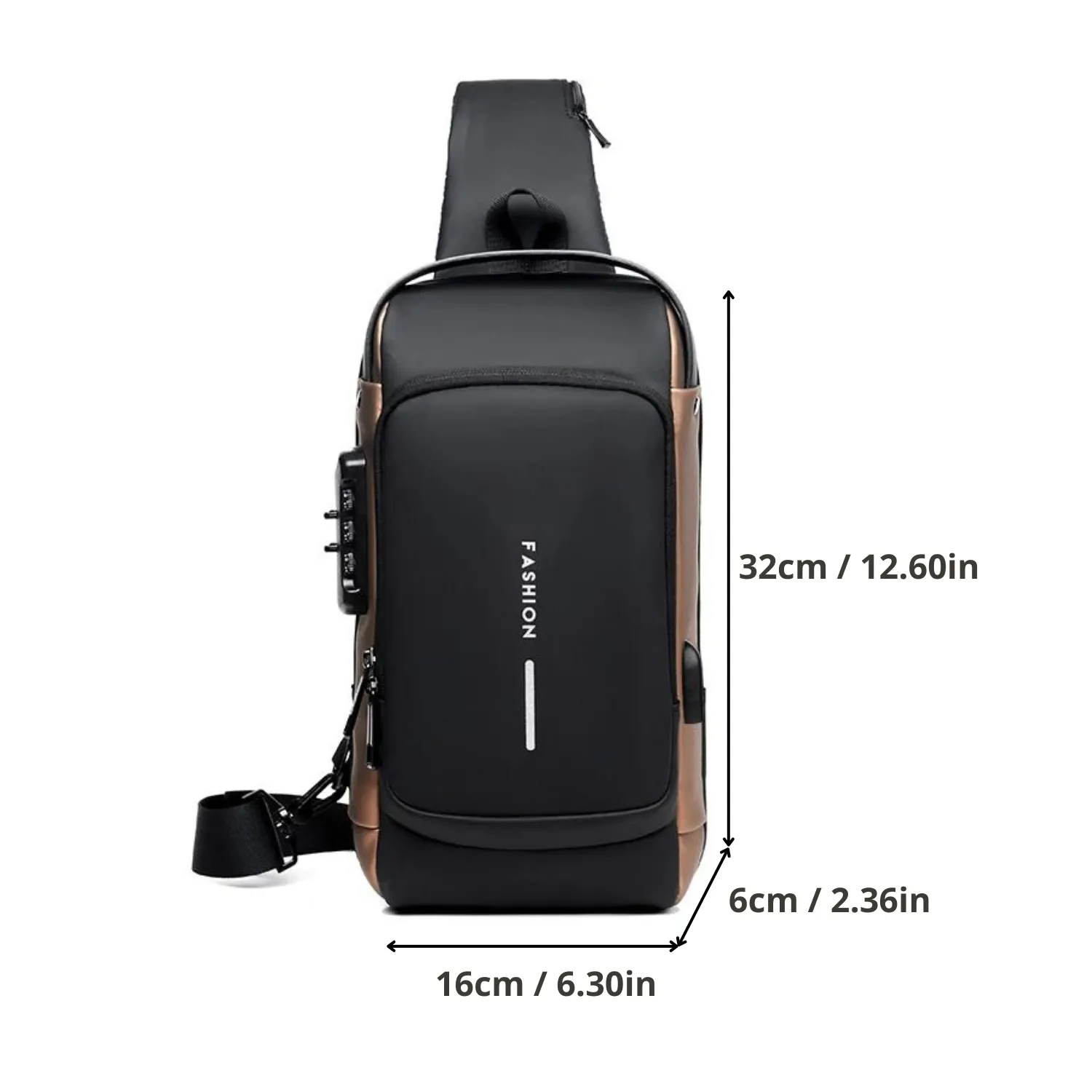 Anti-theft USB Charging Crossbody Bag