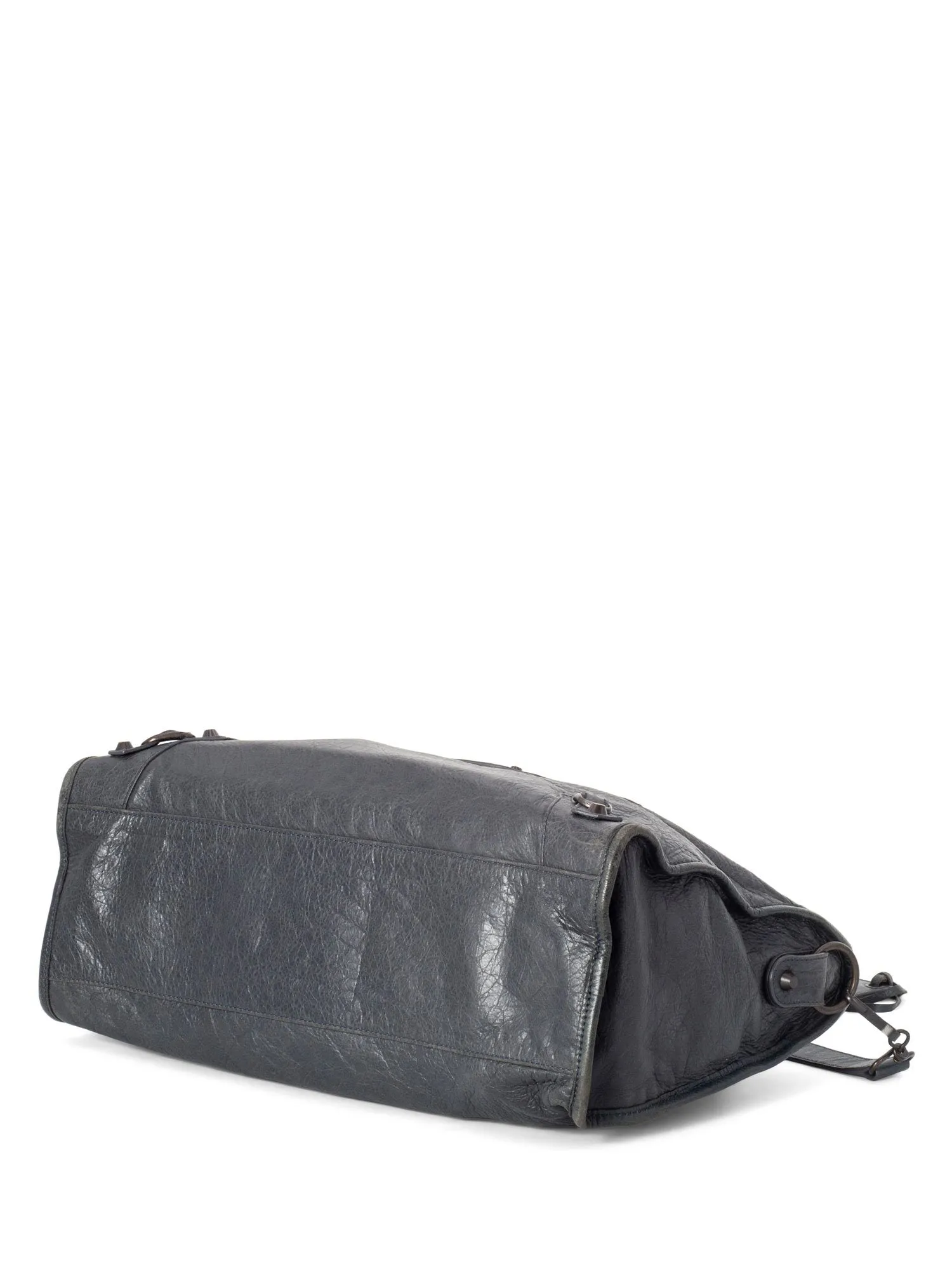 Balenciaga Leather Classic Hardware City Bag Grey